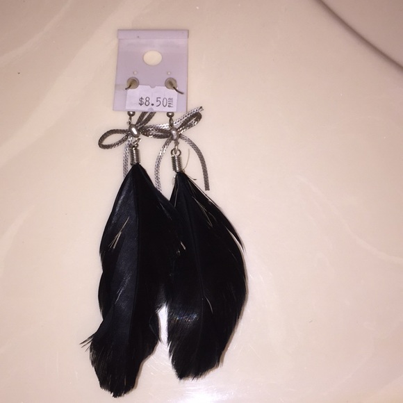 Feather Earrings - Picture 2 of 2